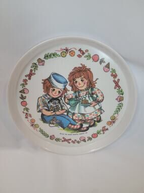 Raggedy Ann & Andy 1969 Plate 3101 Vintage Oneida
